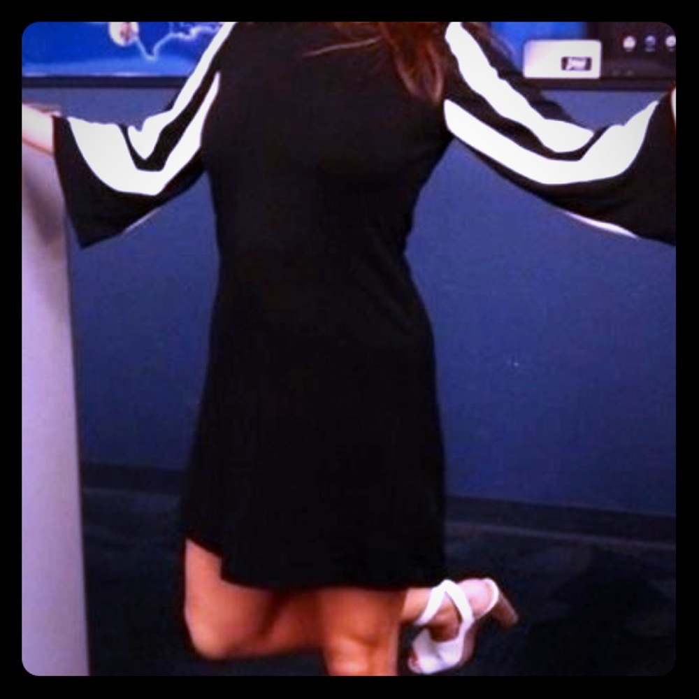 Muse Black and White Dress